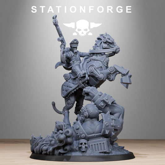 Grim Guard Officer Horseman (sculpted by Stationforge)