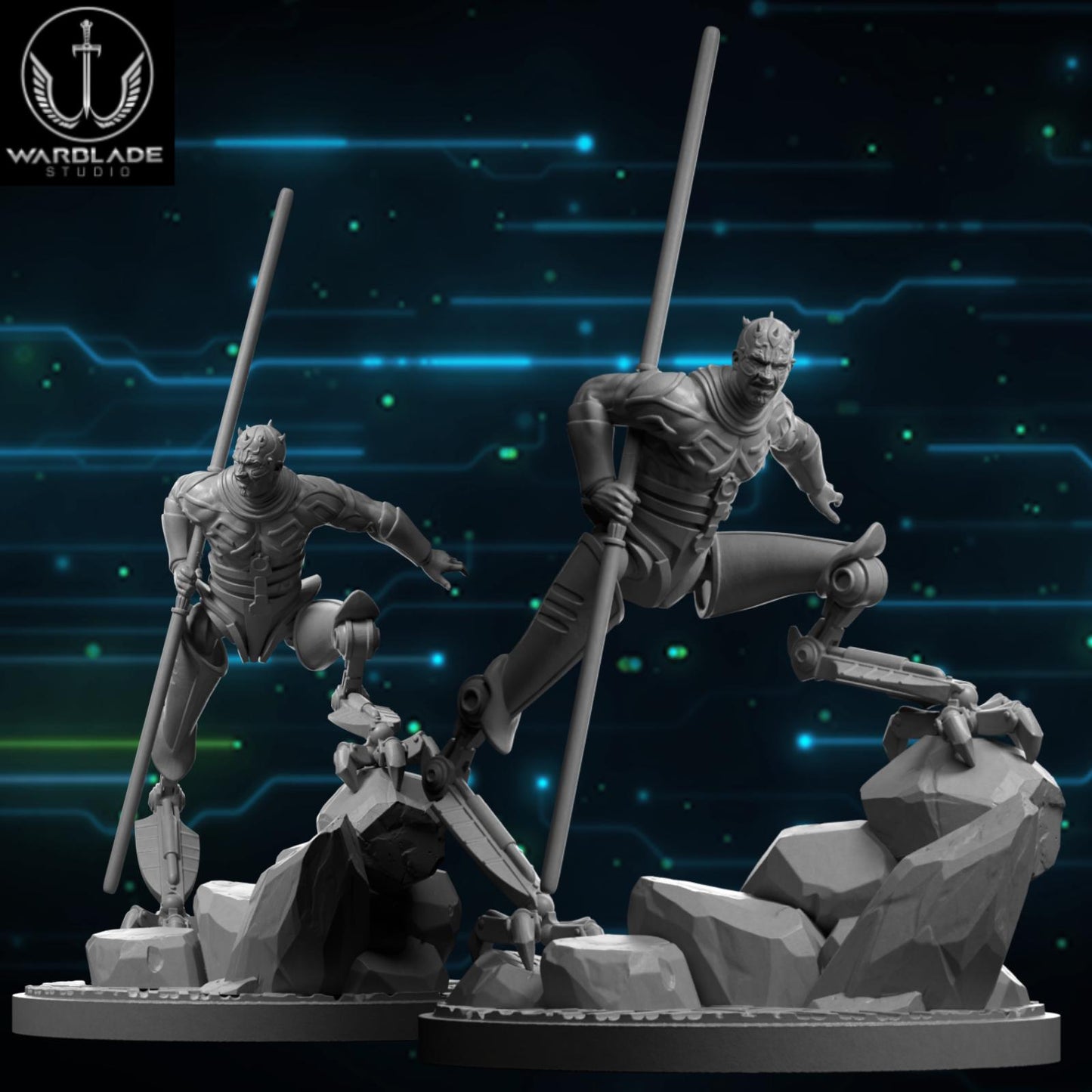 Darth Maul - Fan Art (40mm miniature - sculpted by Warblade Studios)