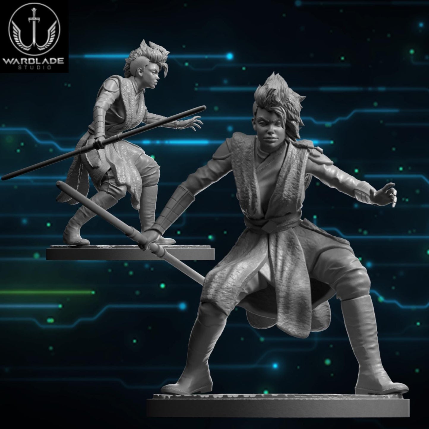 Keeve Trennis - Fan Art (40mm miniature - sculpted by Warblade Studios)