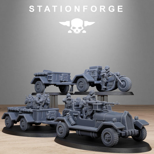 Grim Guard Support Vehicles (sculpted by Stationforge)