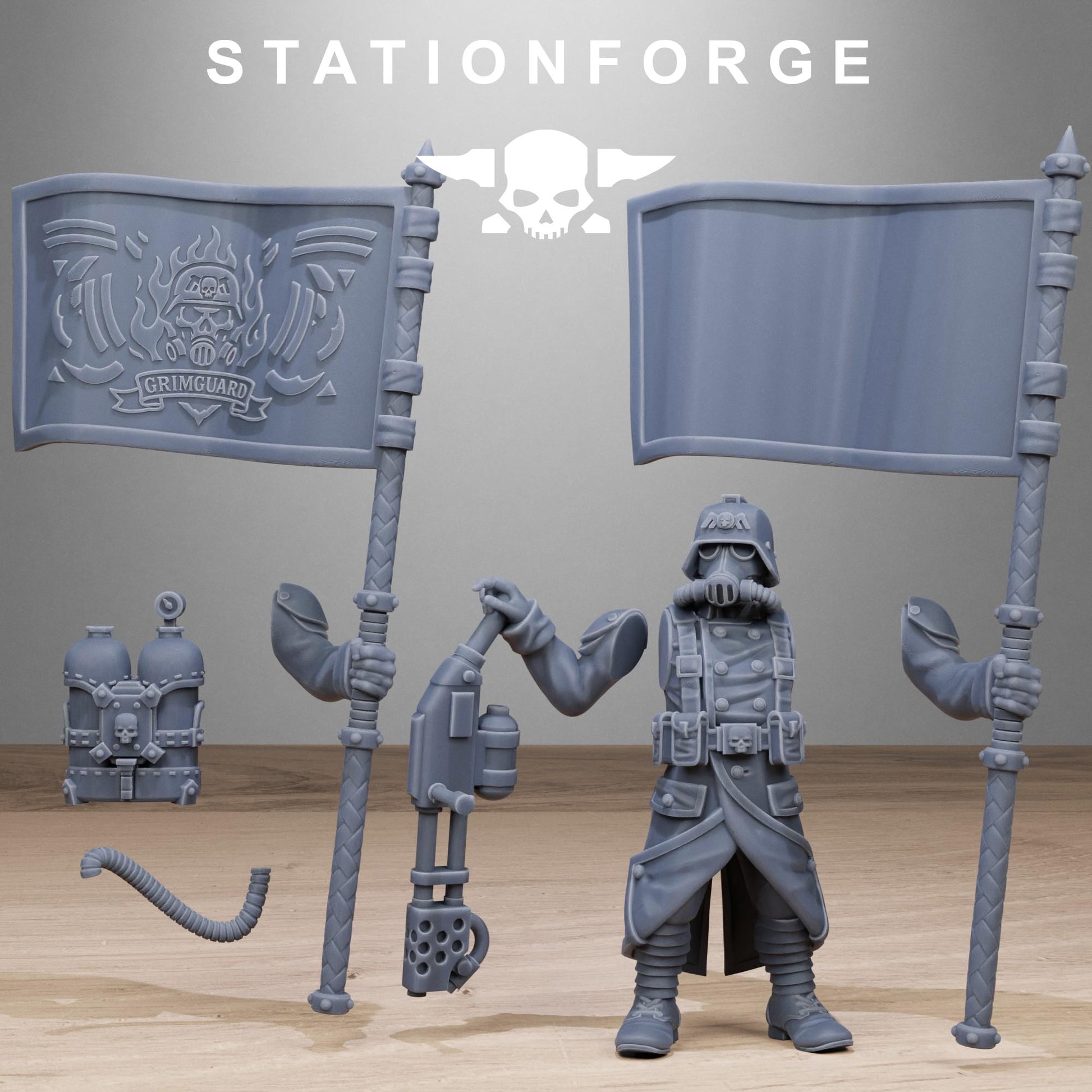 Grim Guard Flamers - set of 10 (sculpted by Stationforge)