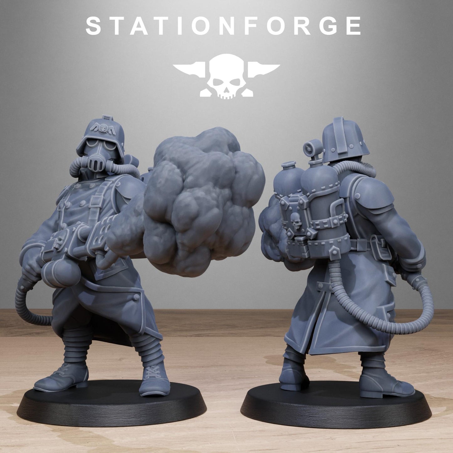 Grim Guard Flamers - set of 10 (sculpted by Stationforge)
