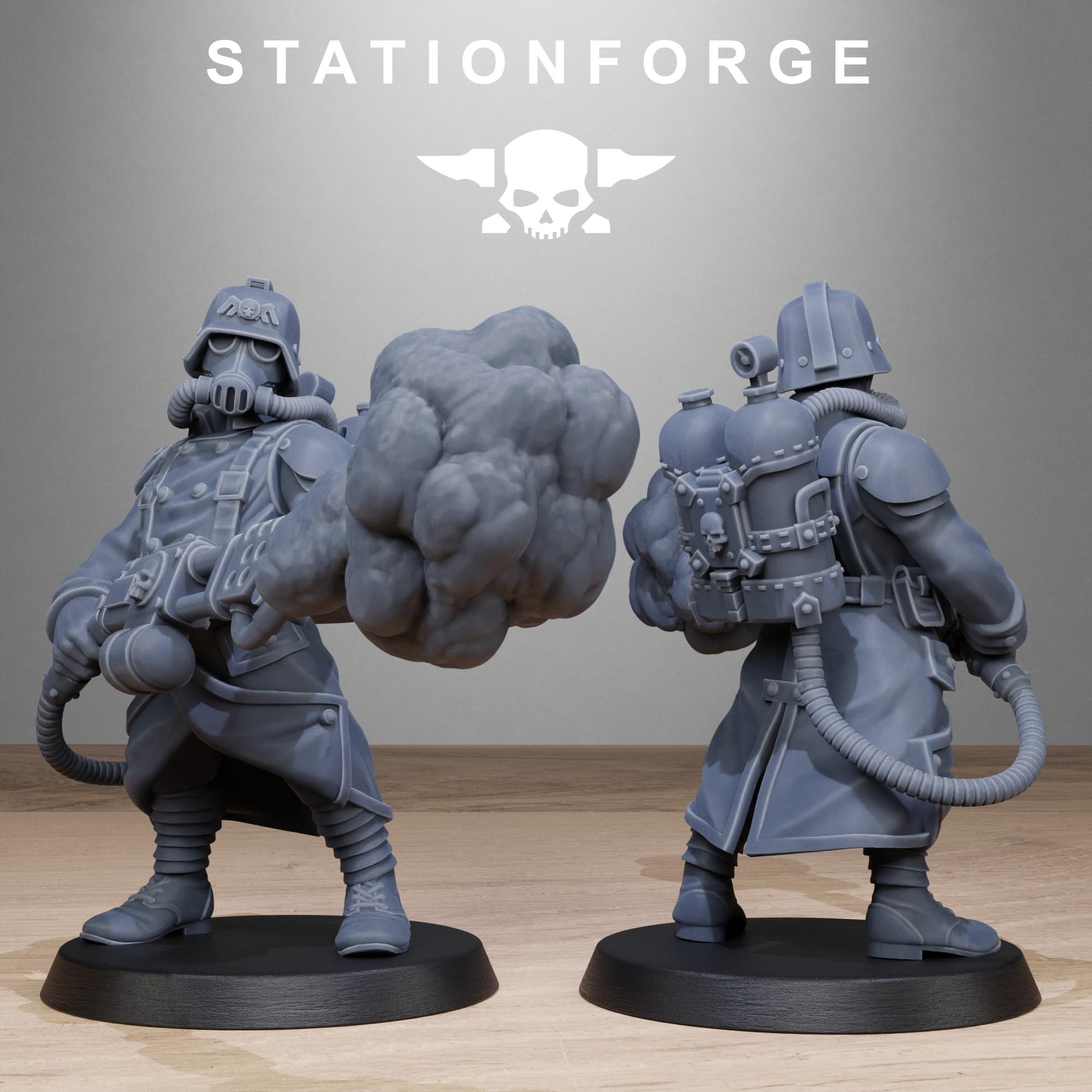 Grim Guard Flamers - set of 10 (sculpted by Stationforge)
