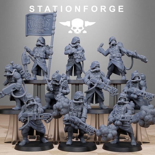 Grim Guard Flamers - set of 10 (sculpted by Stationforge)