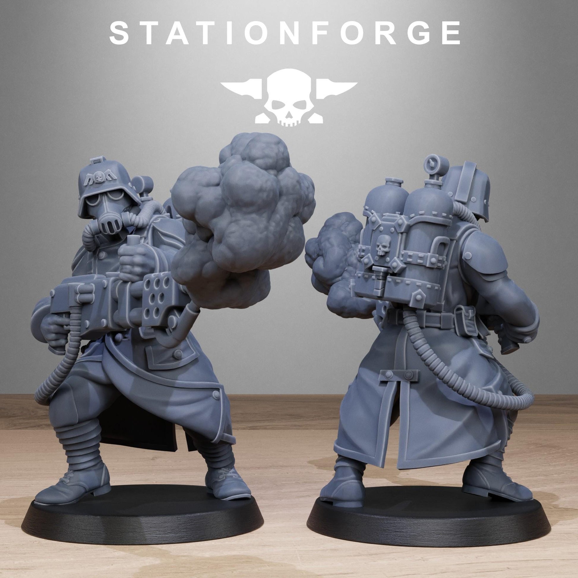 Grim Guard Flamers - set of 10 (sculpted by Stationforge)