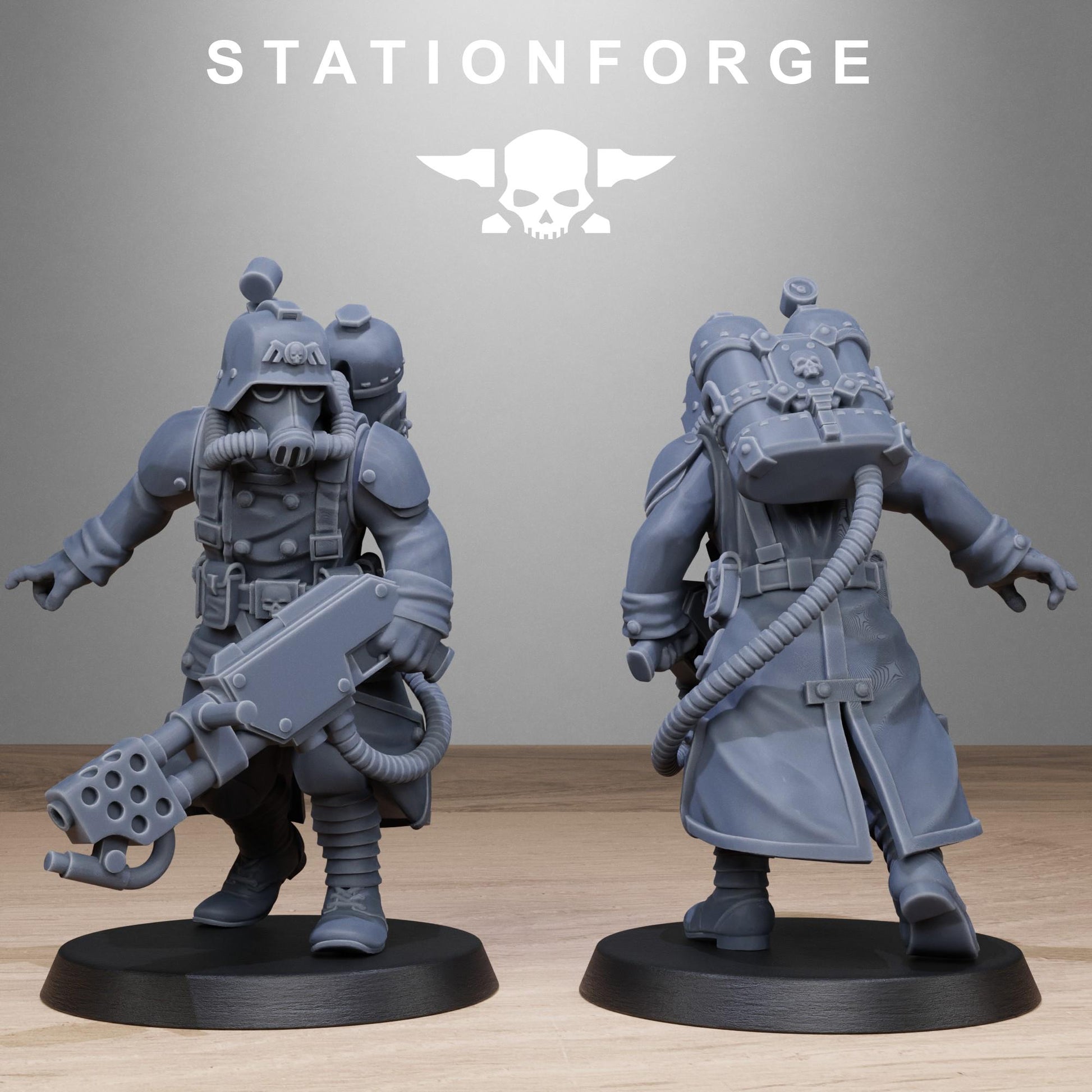 Grim Guard Flamers - set of 10 (sculpted by Stationforge)