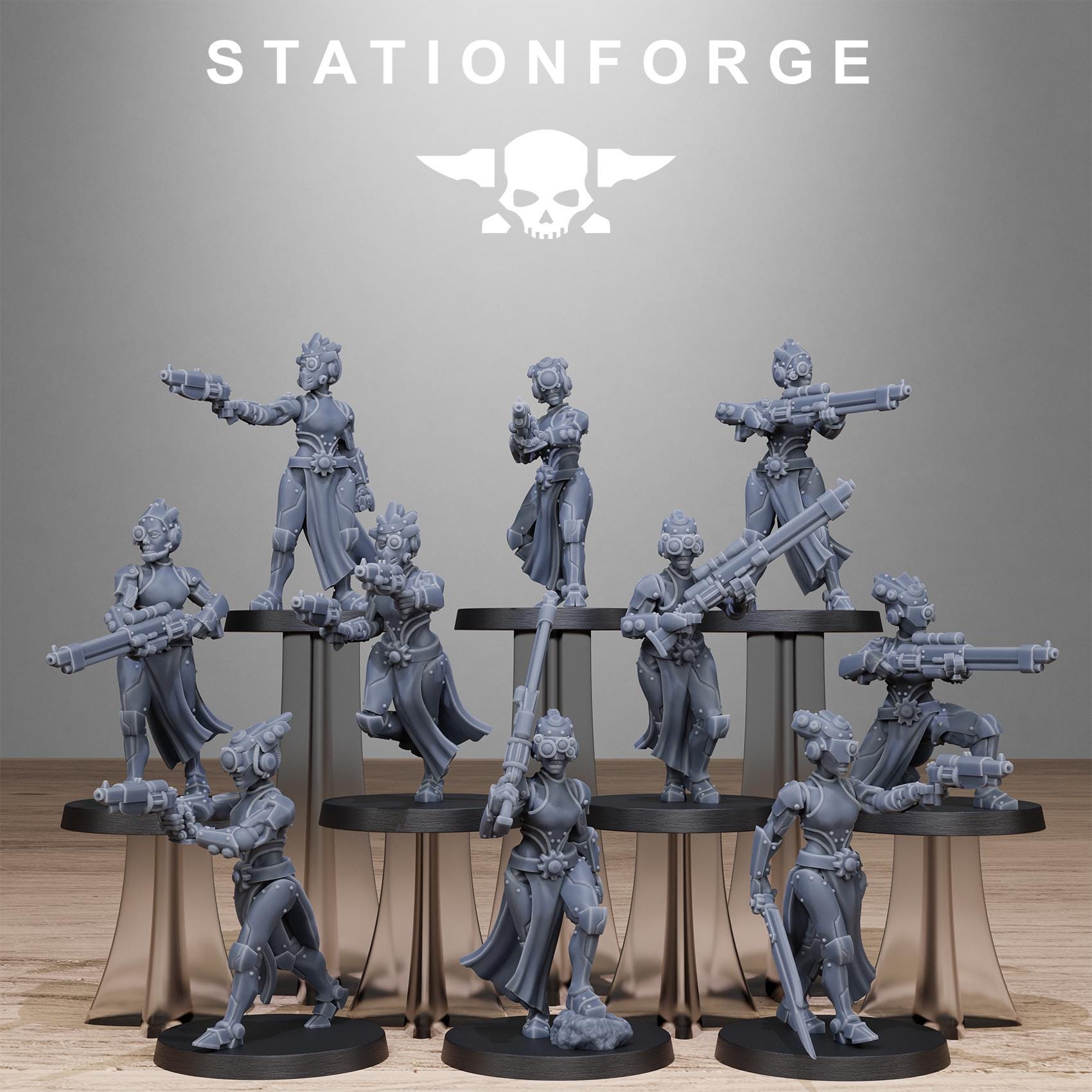 Scavenger Sisters - set of 10 (sculpted by Stationforge)