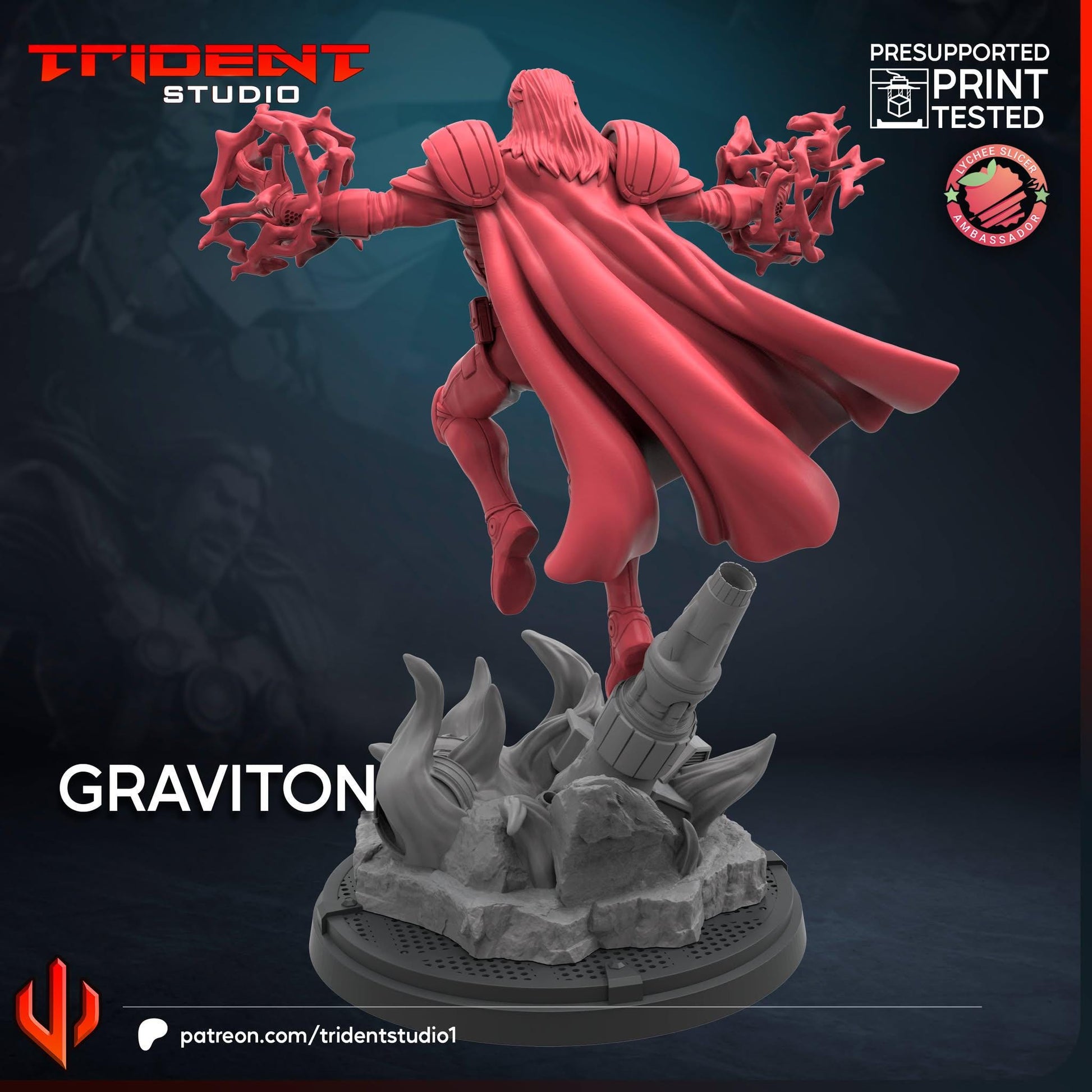 Graviton (Fan art sculpted by Trident Studio) (Crisis Protocol Proxy/Alternative)