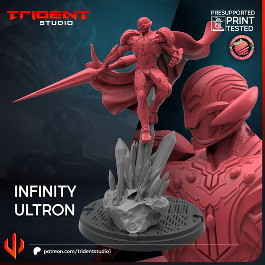 Infinity Ultron (Fan art sculpted by Trident Studio) (Crisis Protocol Proxy/Alternative)