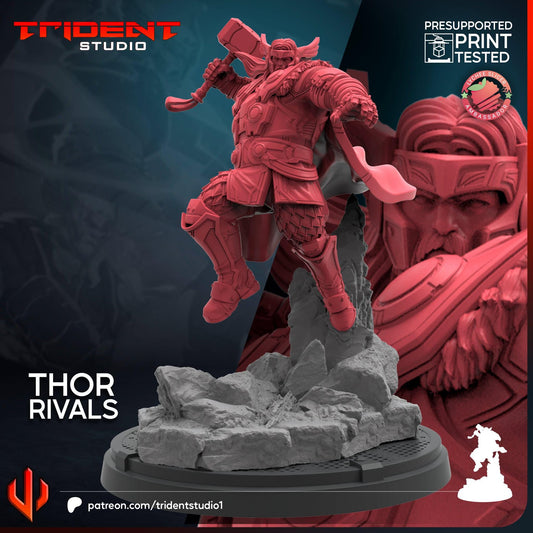 Thor Rivals (Fan art sculpted by Trident Studio) (Crisis Protocol Proxy/Alternative)