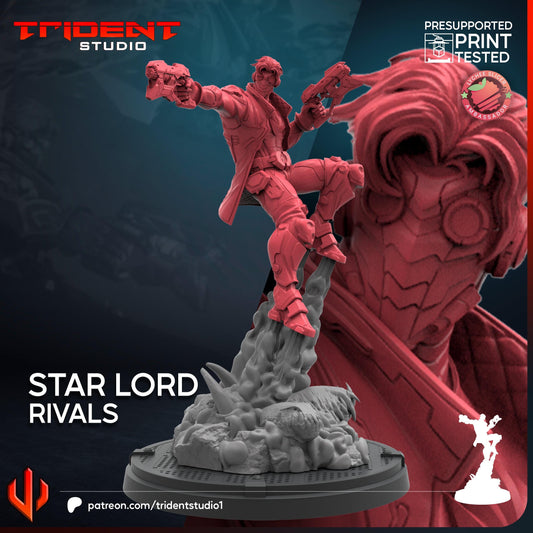 Star Lord - Rivals (Fan art sculpted by Trident Studio) (Crisis Protocol Proxy/Alternative)