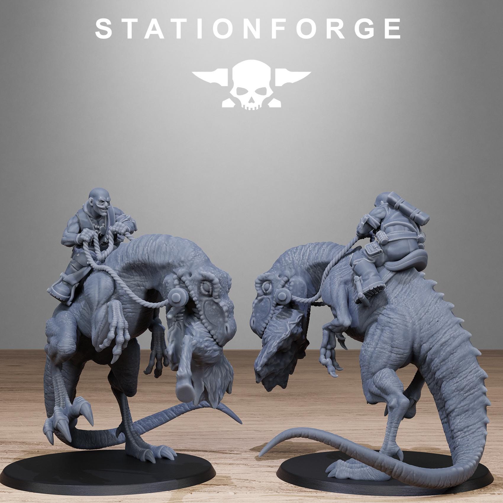 Grim Guard Jungle Raptors (sculpted by Stationforge)