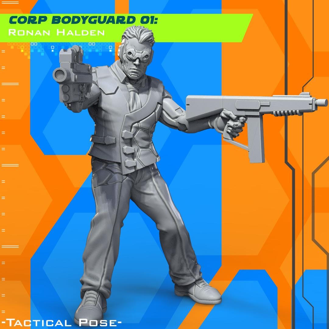 Ronan Halden - Corporate Retinue (Sculpted by Jandro Miniatures)