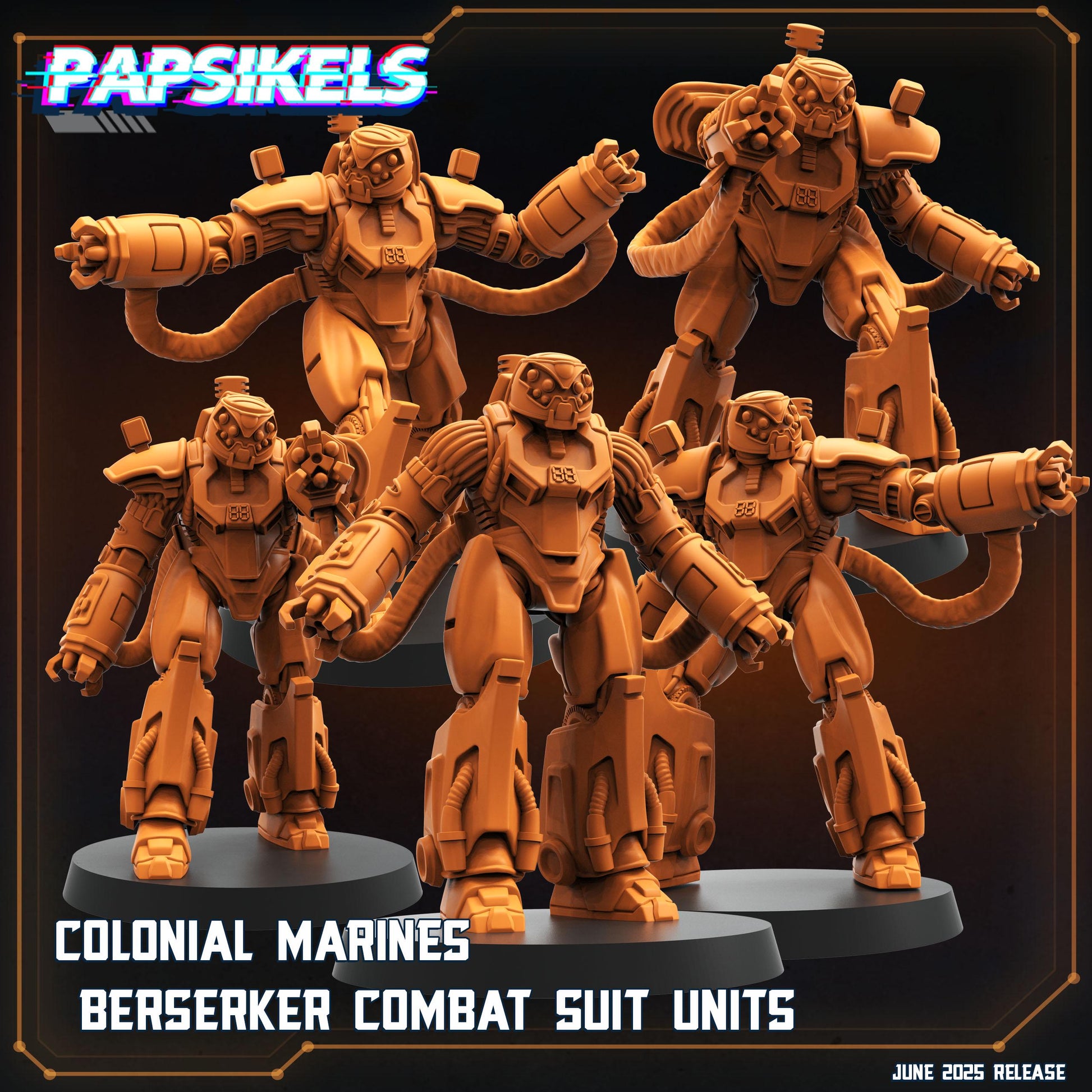 Colonial Marines Berserker Combat Suit Units (sculpted by Papsikels)