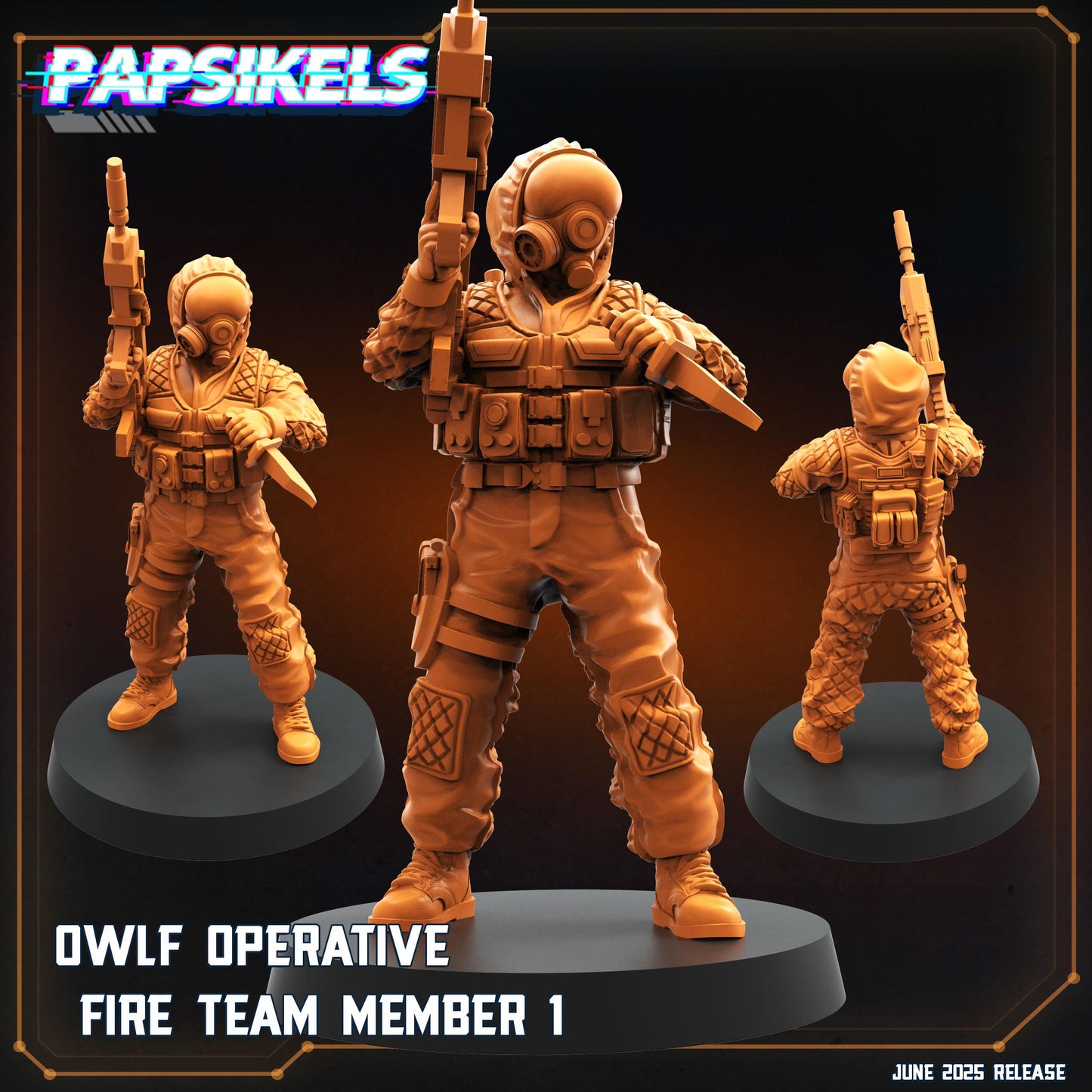 OWLF Operative Fireteam Unit - set of 7 (sculpted by Papsikels)