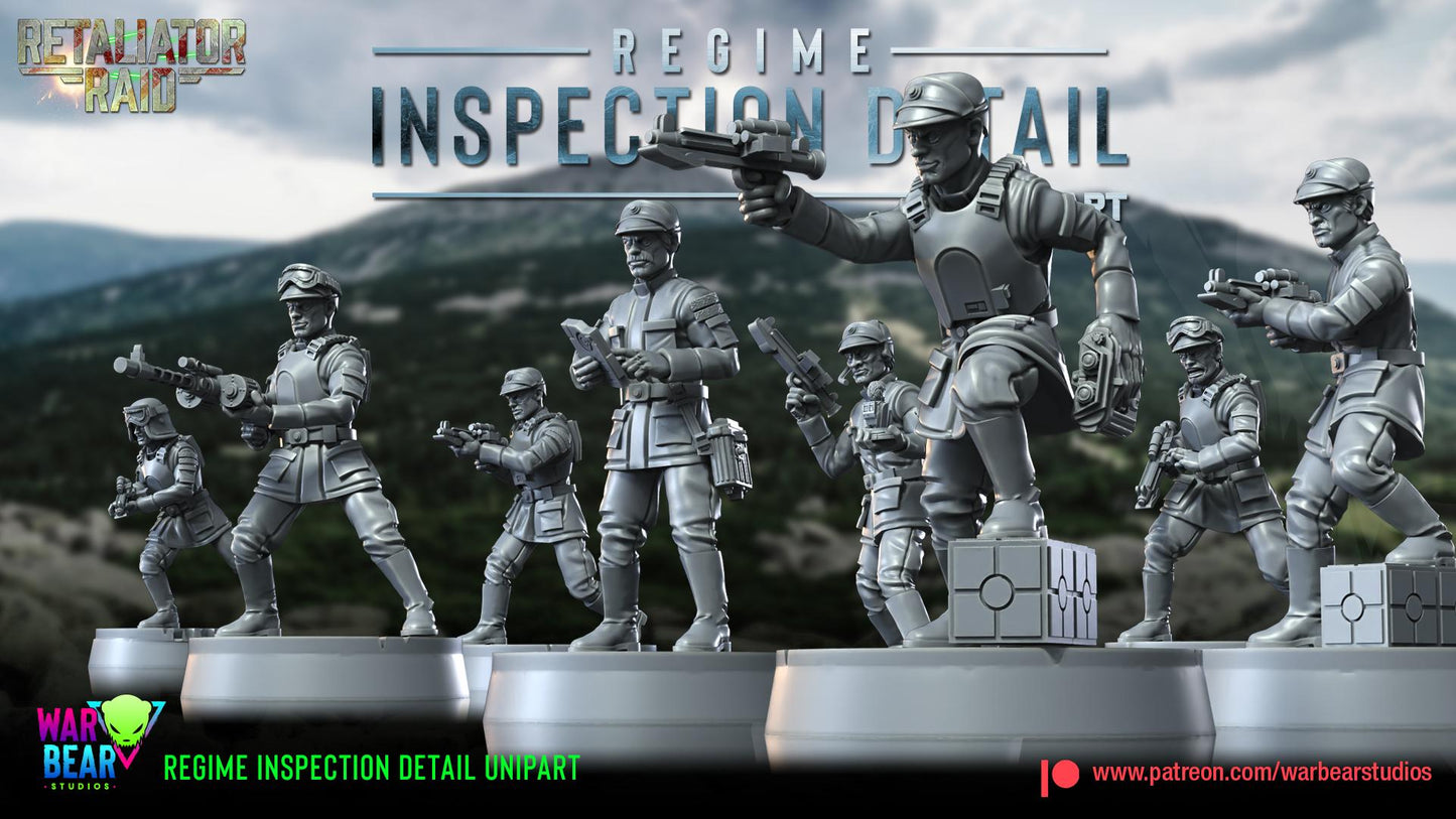 Regime Inspection Detail - set of 8 (Sculpted by War Bear Studios)