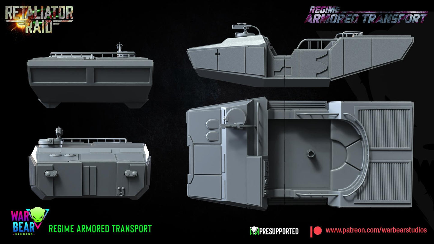 Regime Armoured Transport (Sculpted by War Bear Studios)