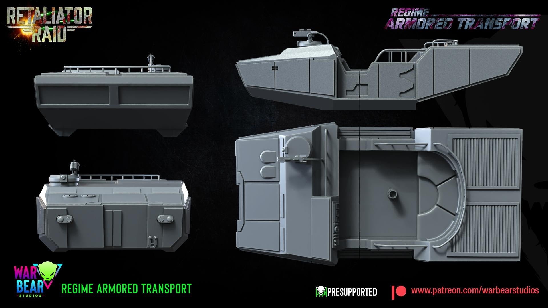 Regime Armoured Transport (Sculpted by War Bear Studios)