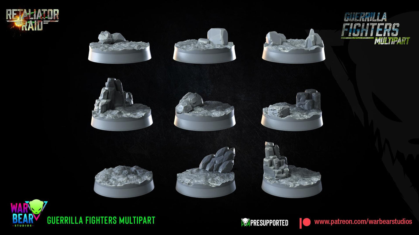 Guerrilla Fighters - set of 3 (Sculpted by War Bear Studios)