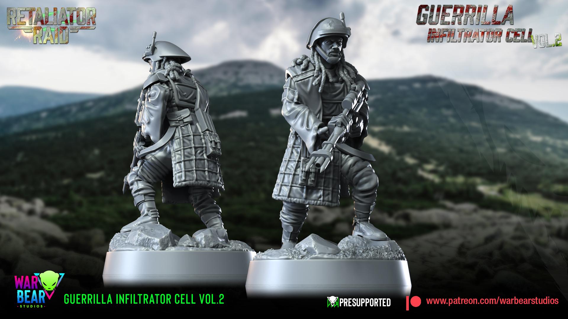 Guerrilla Infiltrators - set of 7 (Sculpted by War Bear Studios)