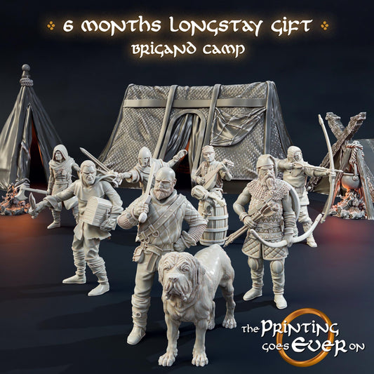 Brigand Camp Set (sculpted by Print Goes Ever On)