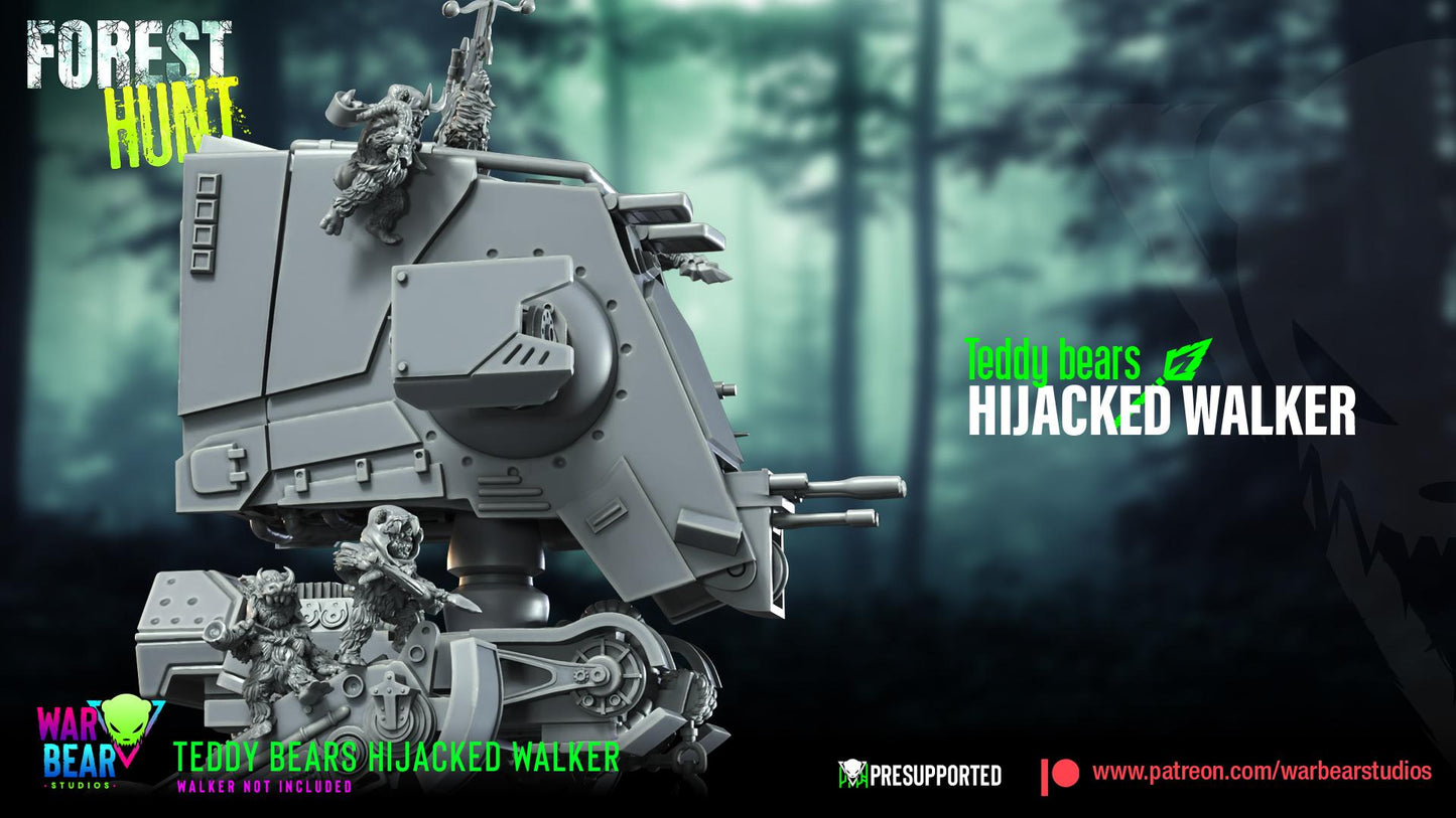 Hijacker Teddy Bears - set of 8 - does not include Walker (Sculpted by War Bear Studios)