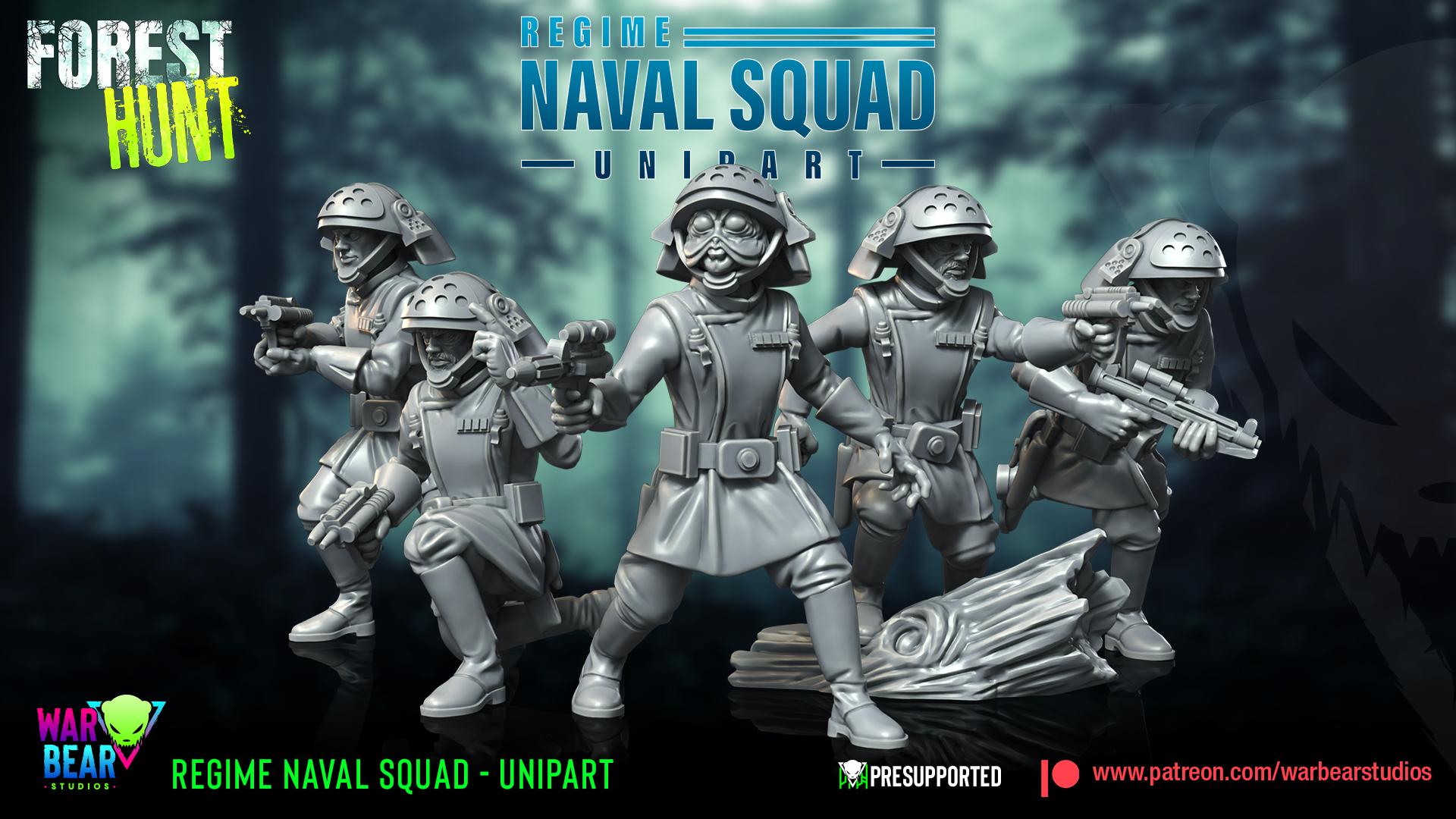 Regime Naval Squad - set of 10 (Sculpted by War Bear Studios)