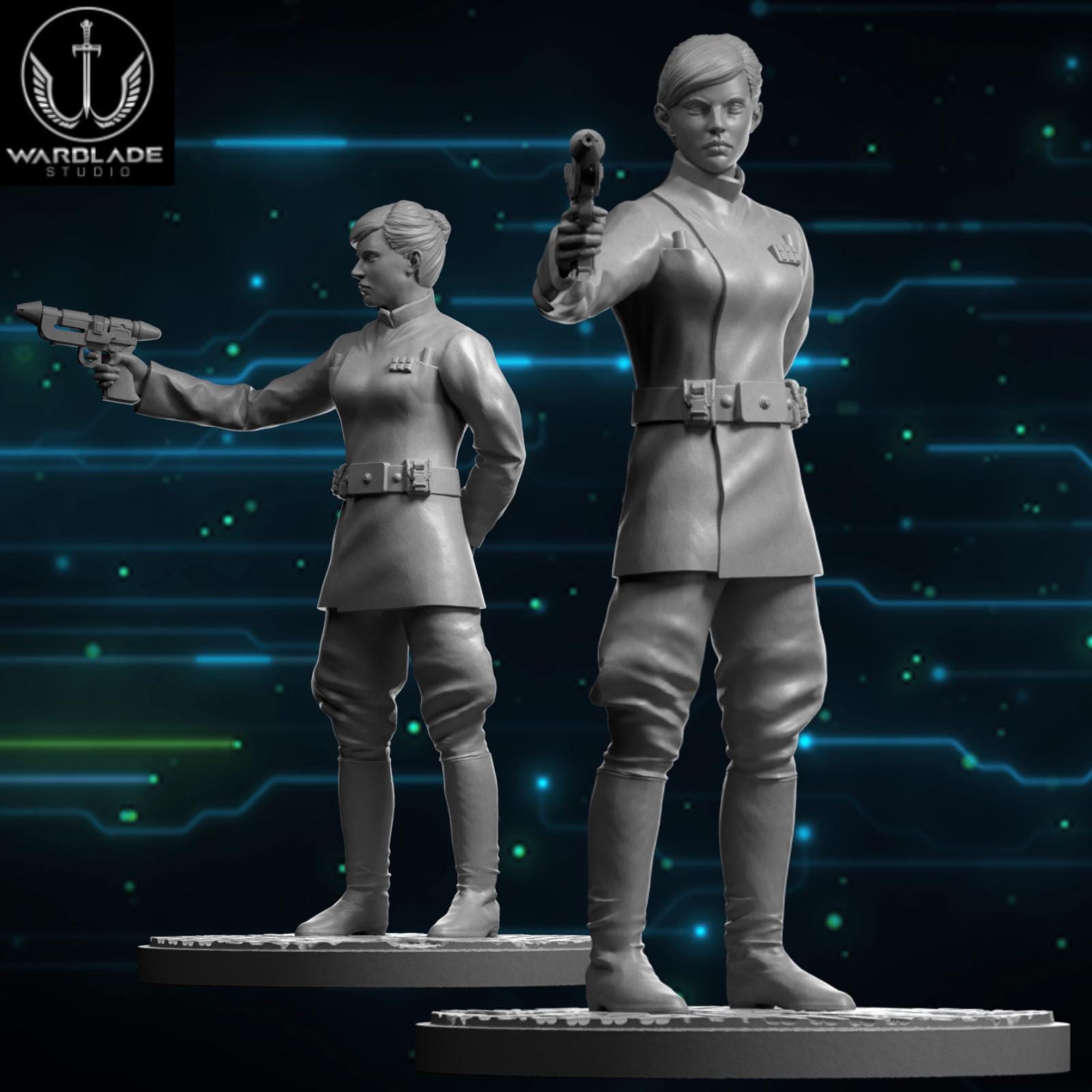 Dedra - Fan Art (40mm miniature - sculpted by Warblade Studios)