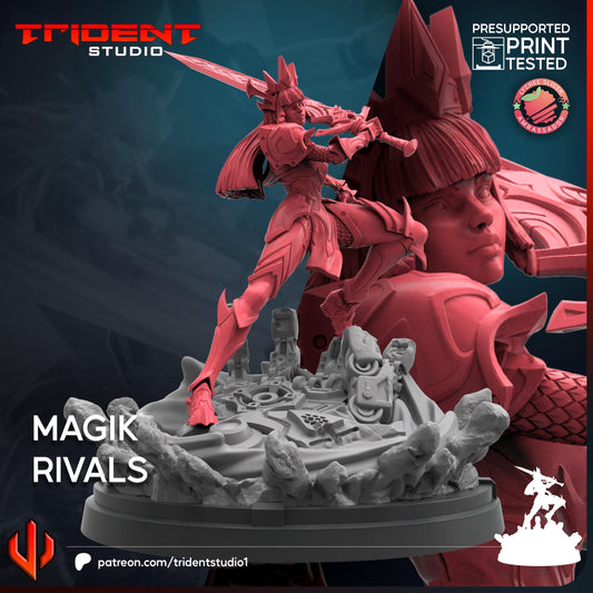 Magik - Rivals (Fan art sculpted by Trident Studio) (Crisis Protocol Proxy/Alternative)