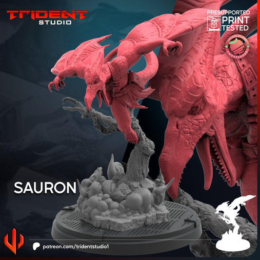 Sauron (Fan art sculpted by Trident Studio) (Crisis Protocol Proxy/Alternative)