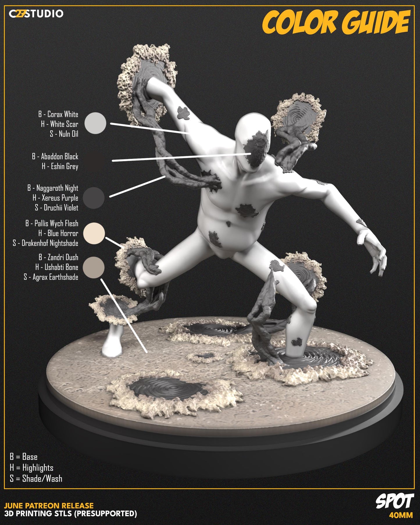 Spot / Void Boy 40mm miniature (sculpted by C27 collectibles) (Crisis Protocol Proxy/Alternative)