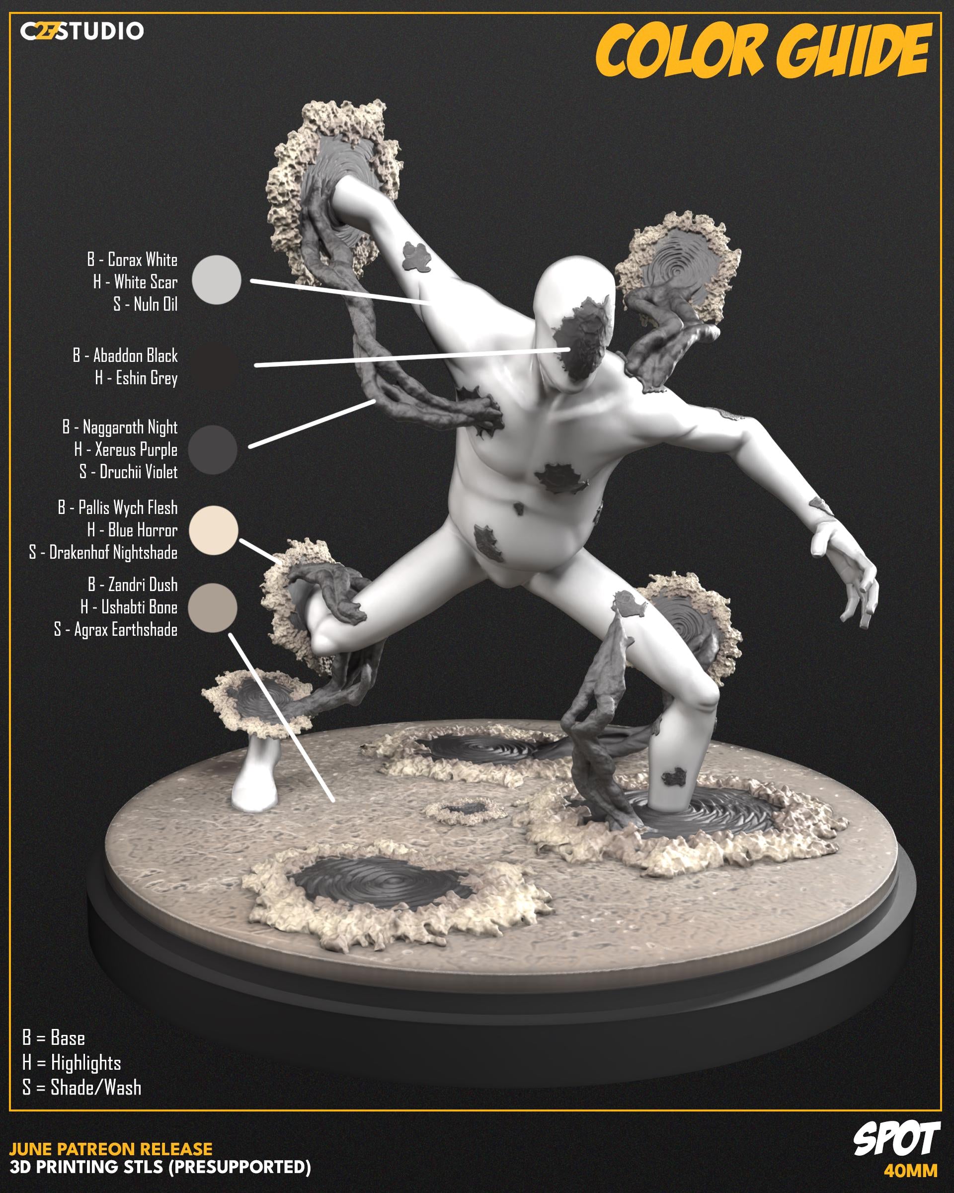 Spot / Void Boy 40mm miniature (sculpted by C27 collectibles) (Crisis Protocol Proxy/Alternative)
