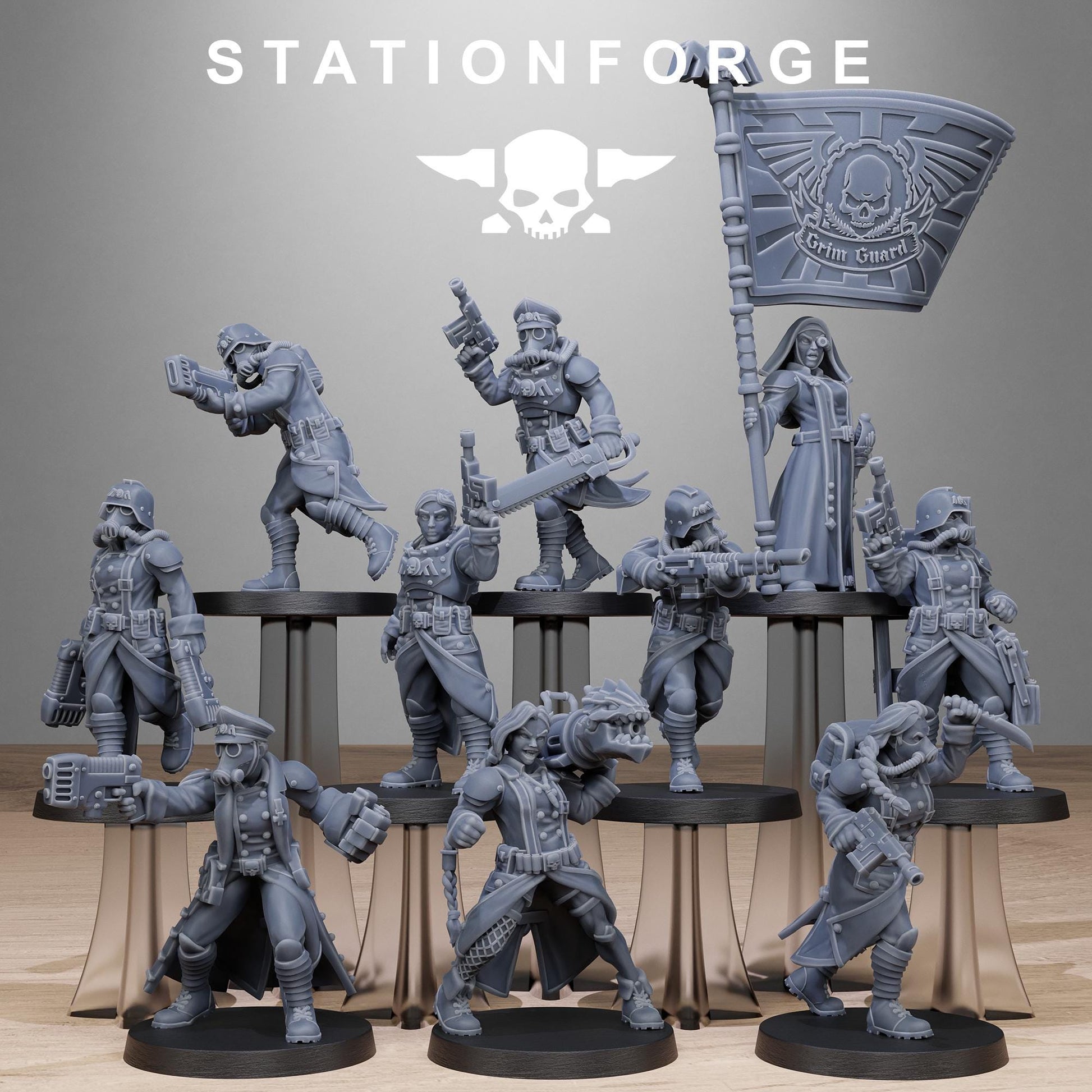 Grim Guard Sisters - set of 10 (sculpted by Stationforge)