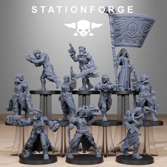 Grim Guard Sisters - set of 10 (sculpted by Stationforge)
