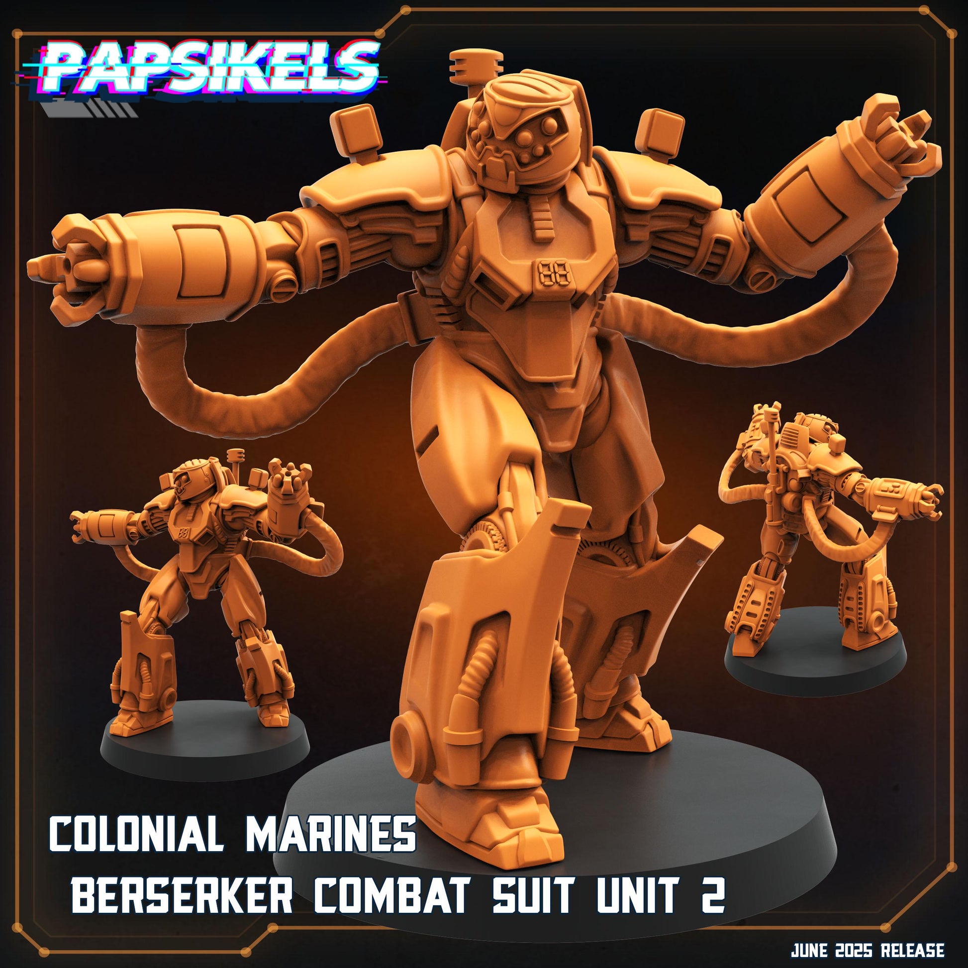 Colonial Marines Berserker Combat Suit Units (sculpted by Papsikels)