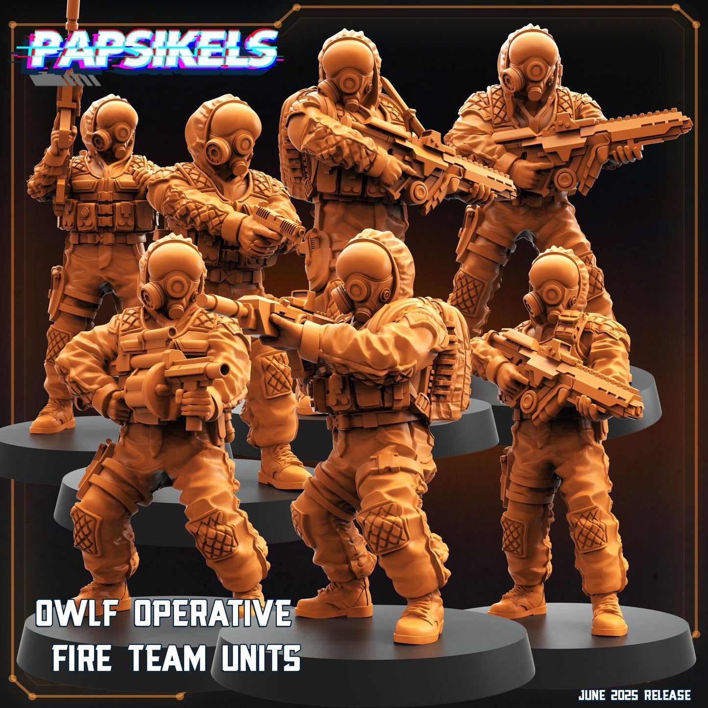 OWLF Operative Fireteam Unit - set of 7 (sculpted by Papsikels)