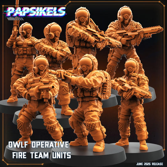 OWLF Operative Fireteam Unit - set of 7 (sculpted by Papsikels)