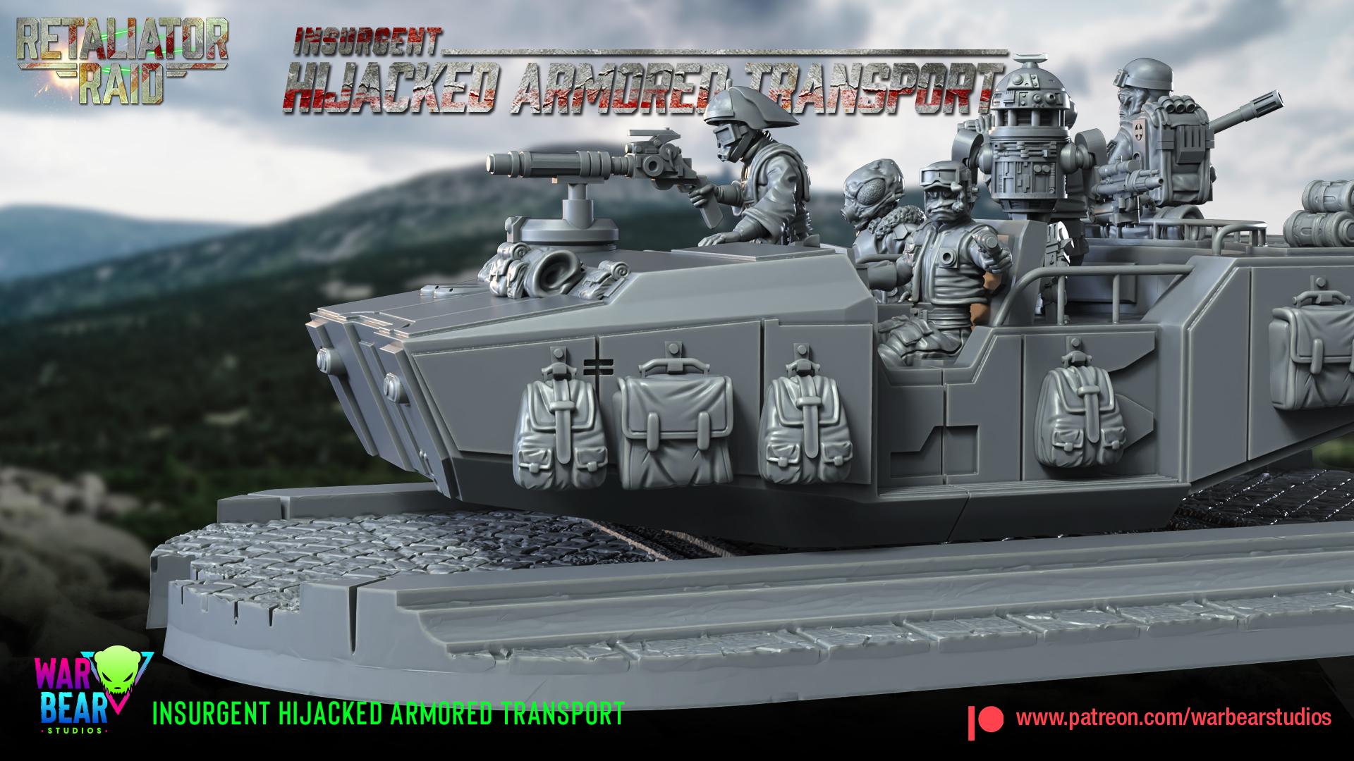 Insurgent Hijacked Armored Transport (Sculpted by War Bear Studios)