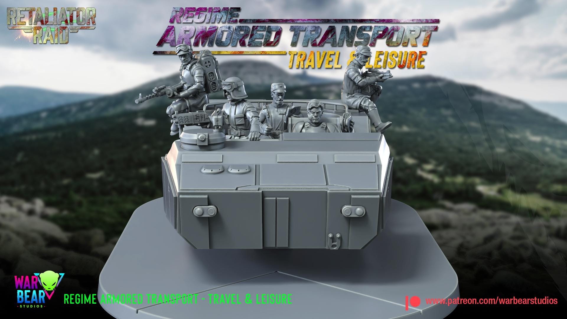 Regime Armoured Transport - Travel and Leisure (Sculpted by War Bear Studios)