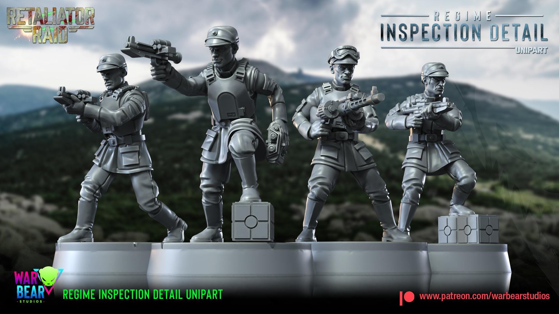 Regime Inspection Detail - set of 8 (Sculpted by War Bear Studios)