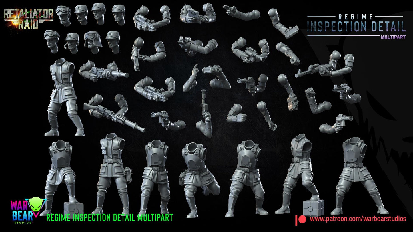 Regime Inspection Detail - set of 8 (Sculpted by War Bear Studios)
