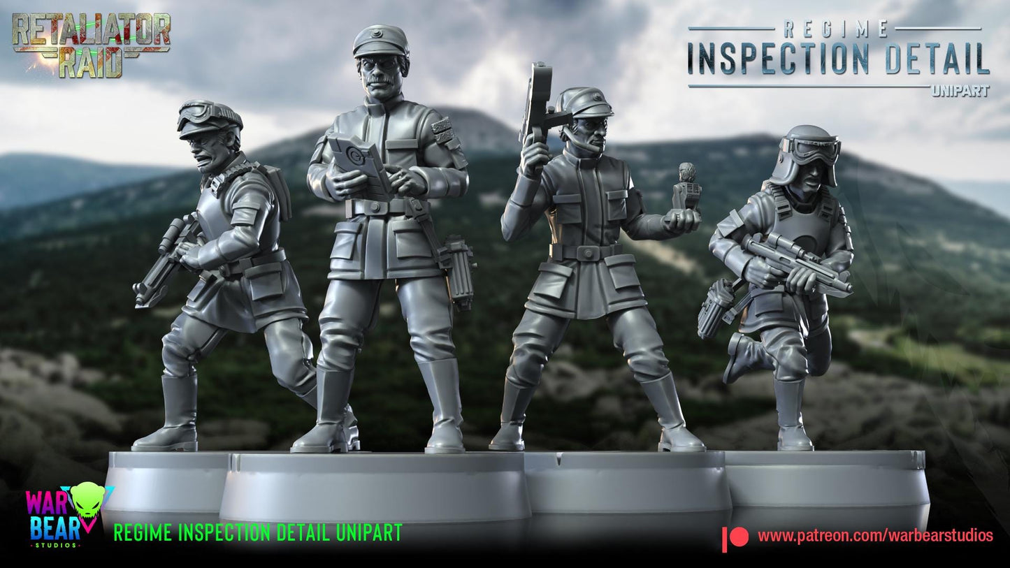 Regime Inspection Detail - set of 8 (Sculpted by War Bear Studios)