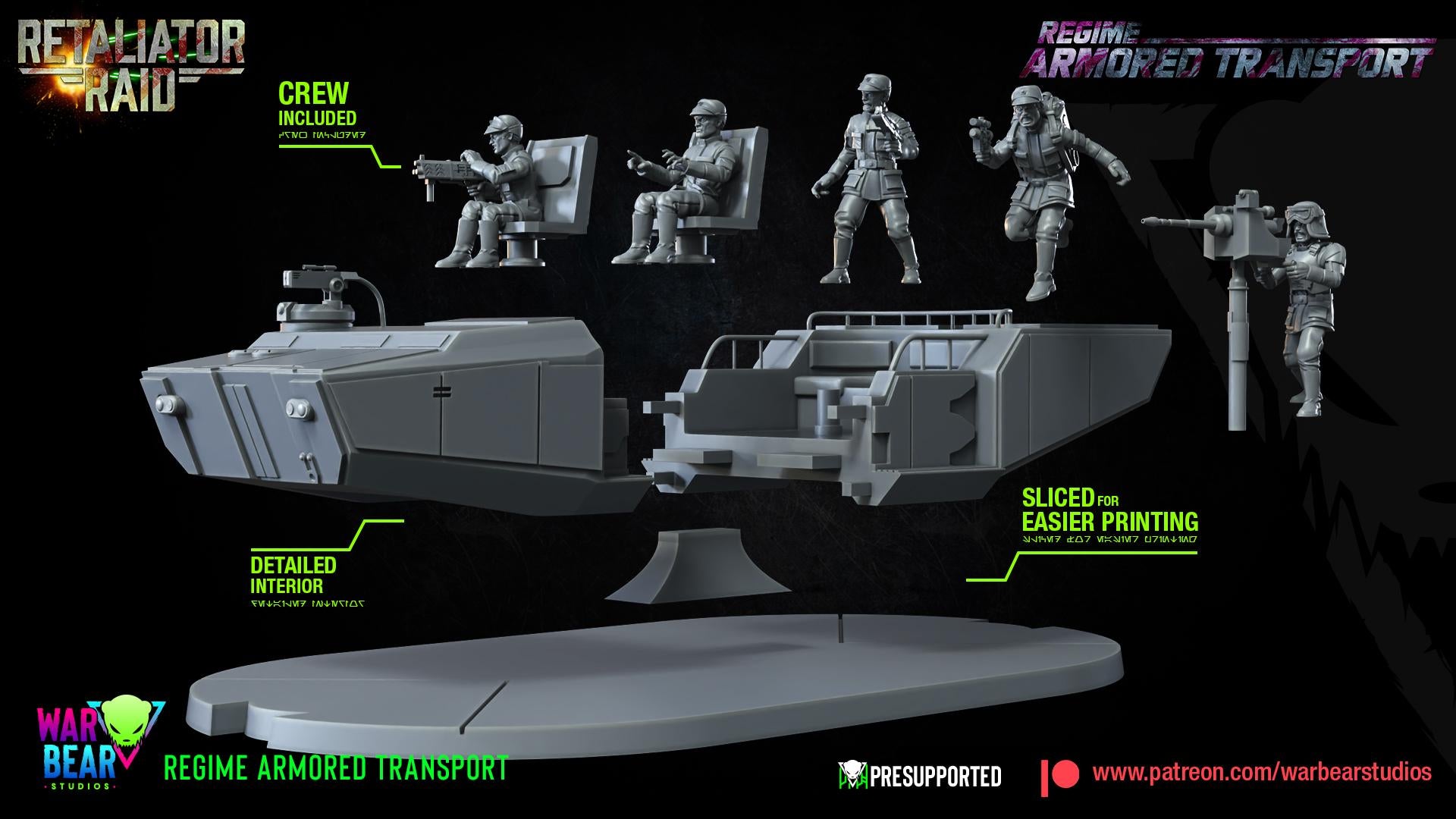 Regime Armoured Transport (Sculpted by War Bear Studios)