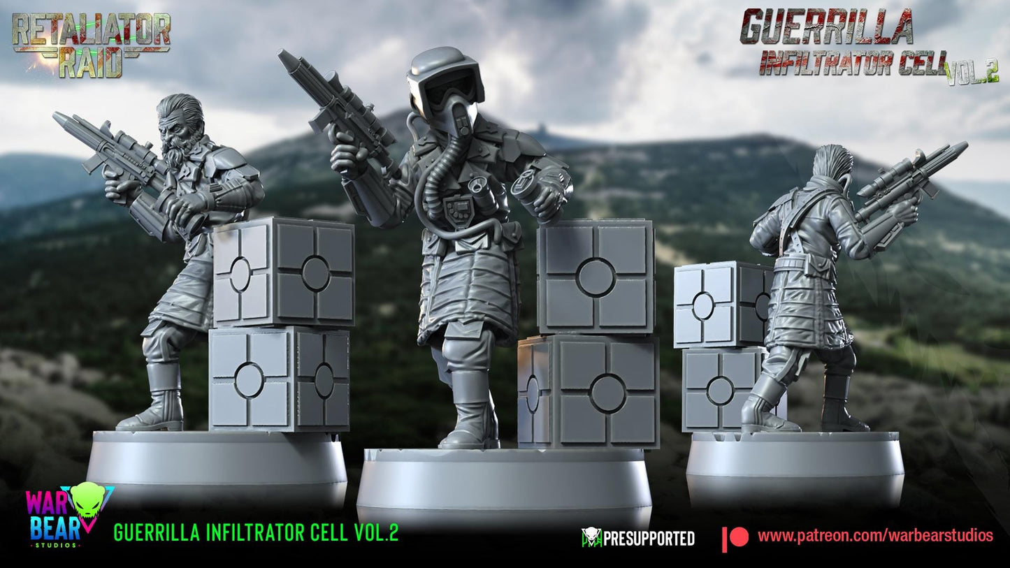 Guerrilla Infiltrators - set of 7 (Sculpted by War Bear Studios)