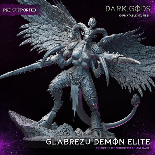 Glabrezu Demon Elite on 60mm base - Sculpted by Dark Gods