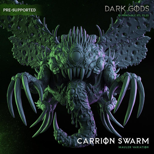Carrion Swarm on 60mm base - Sculpted by Dark Gods