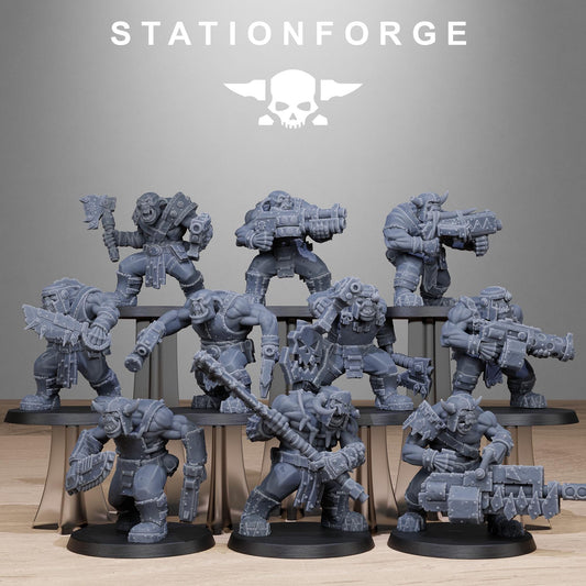 Orkaz Bro Infantry - set of 10 (sculpted by Stationforge)