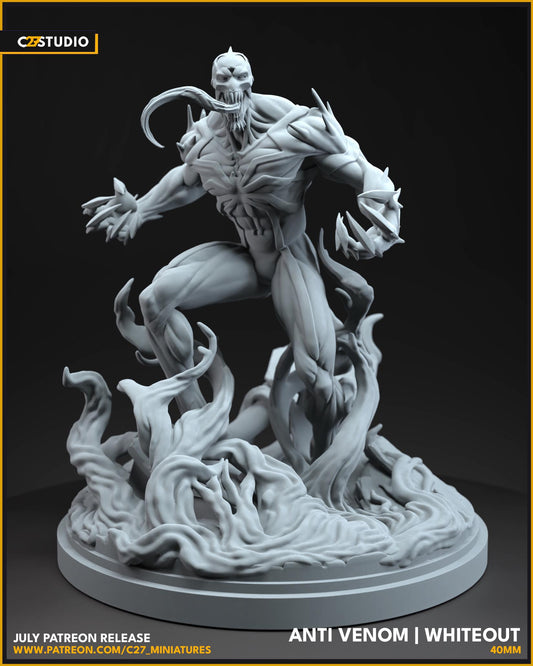 Whiteout / Anti-Venom 40mm miniature (sculpted by C27 collectibles) (Crisis Protocol Proxy/Alternative)