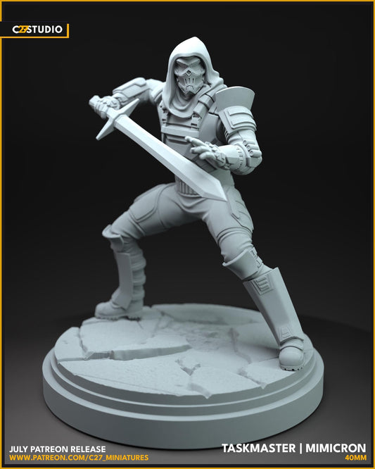 Taskmaster / Mimicron 40mm miniature (sculpted by C27 collectibles) (Crisis Protocol Proxy/Alternative)