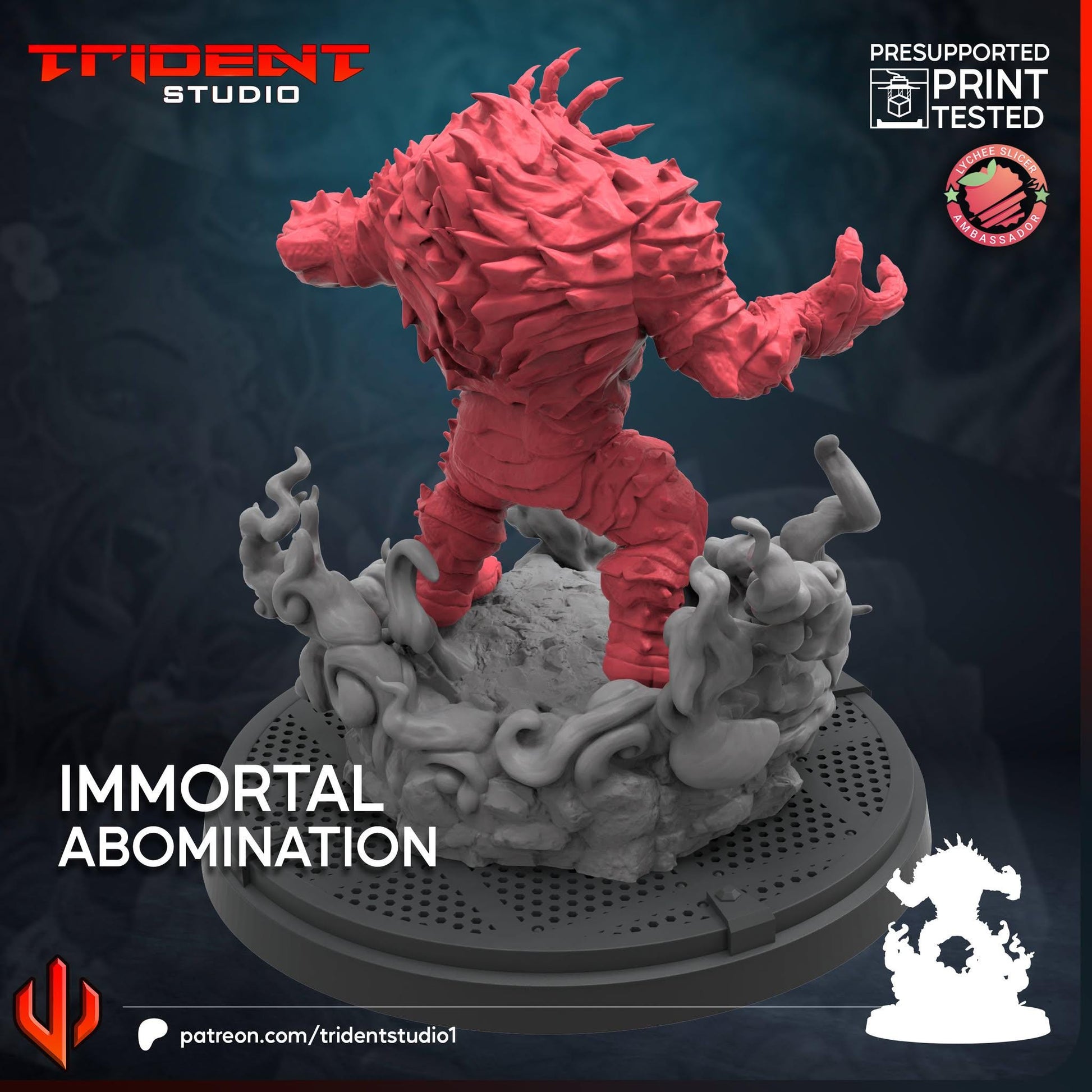 Immortal Abomination (Fan art sculpted by Trident Studio) (Crisis Protocol Proxy/Alternative)